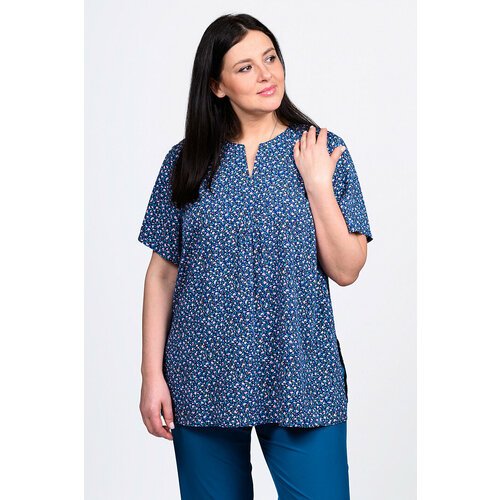 Купить Блуза SVESTA, размер 66, синий
Стильная блузка выполнена из тонкой штапельной тк...