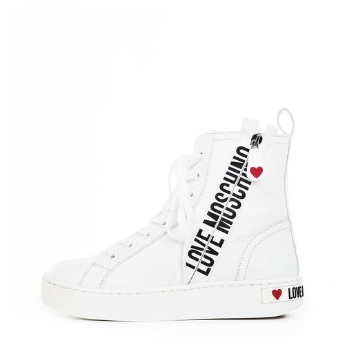 Купить Кеды LOVE MOSCHINO, размер 38, белый
Ботинки кожаные с логотипом LOVE MOSCHINO R...