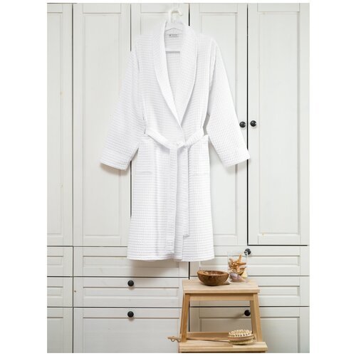Купить Халат PandaHug, размер 56-58, белый
Вафельный халат, выполненный из натурального...