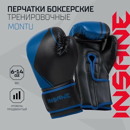 Купить Перчатки боксерские INSANE MONTU IN23-BG500, ПУ, синий, 10 oz
Боксерские перчатк...