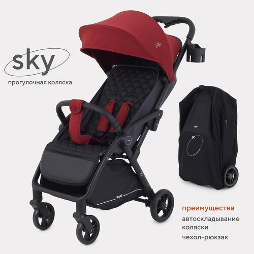 Купить Коляска прогулочная детская с автосложением для путешествий RANT "SKY" RA400 Che...