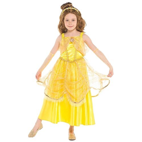 Купить Платье Батик, размер 116, желтый
<p>Каждая девочка в душе принцесса! Костюм прин...