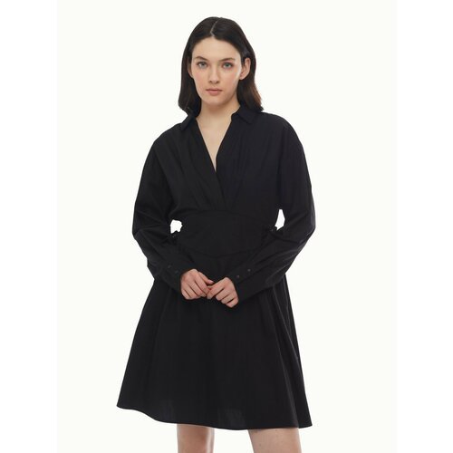 Купить Платье Zolla, размер XL, черный
Короткое чёрное женское платье из хлопка с имита...