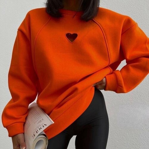 Купить Свитер, размер 42-48, оранжевый
Кофта с сердечком теплая: комфорт и стиль в одно...