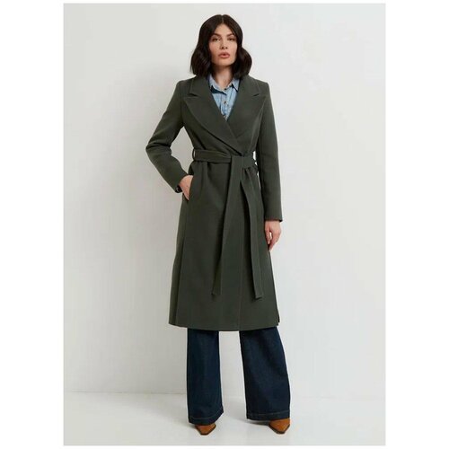 Купить Пальто КАЛЯЕВ, размер 52, зеленый
Стильное женское шерстяное пальто от премиум-б...