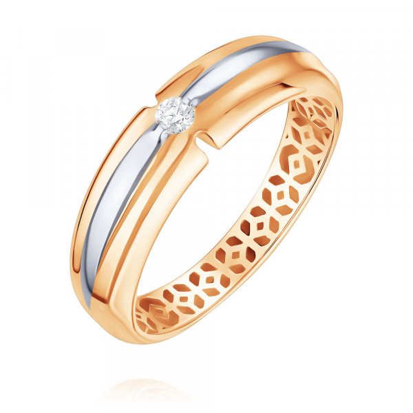 Купить Кольцо
Кольцо из красного золота 585 пробы с бриллиантом Выразительное кольцо вы...