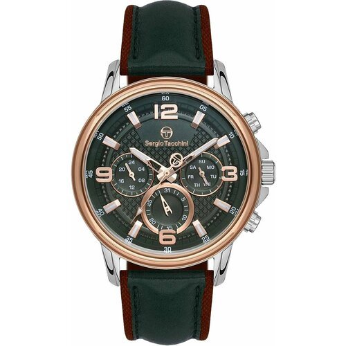 Купить Наручные часы SERGIO TACCHINI, бежевый, зеленый
Мужские часы. Коллекция Archivio...