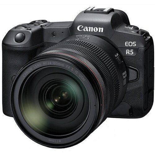 Купить Фотоаппарат беззеркальный Canon EOS R5 Kit RF 24-105mm F4.0 IS USM
<br><br> Cano...