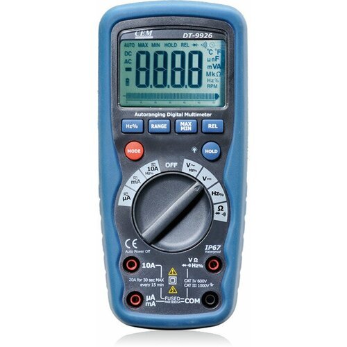 Купить Профессиональный мультиметр CEM DT-9926
Технические характеристики: DT-9926 Муль...