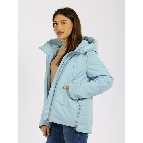 Купить Куртка Gevito, размер 56, голубой
Лёгкая утепленная женская куртка с капюшоном н...