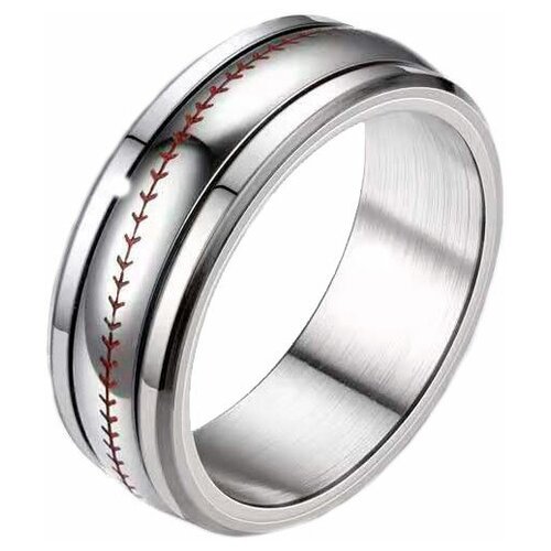Купить Кольцо DG Jewelry, размер 20.5, серебряный
Мужское стальное кольцо, декорированн...
