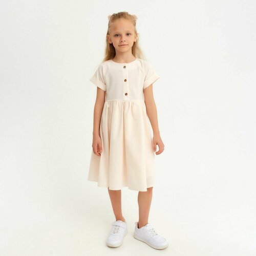 Купить Школьное платье Minaku, размер 152, бежевый
Платье для девочки MINAKU : плательн...