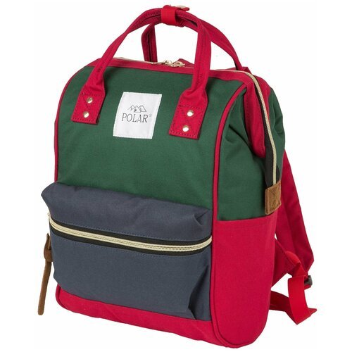 Купить Городской рюкзак Polar,17198 темно-синий, зелёный, красный.
Размер: cредние<br>М...