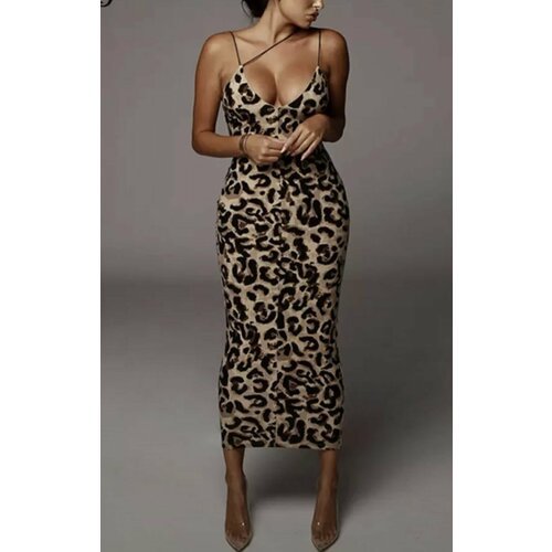 Купить Платье размер L, коричневый
Эффектное платье с леопардовым принтом, приятный, мя...