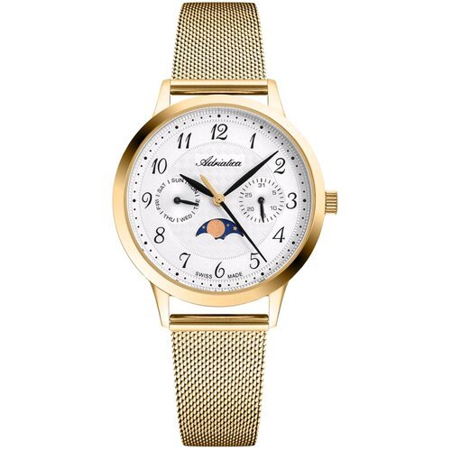 Купить Наручные часы Adriatica Moonphase for her, золотой
Женские кварцевые часы на ста...