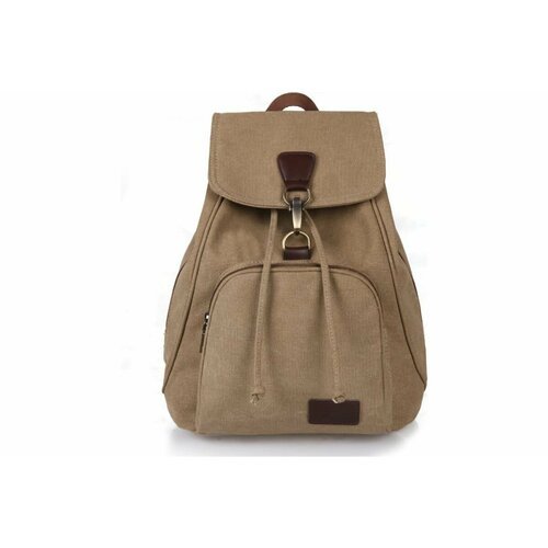 Купить Городской женский текстильный рюкзак с верхней загрузкой URM коричневый L00123
Г...