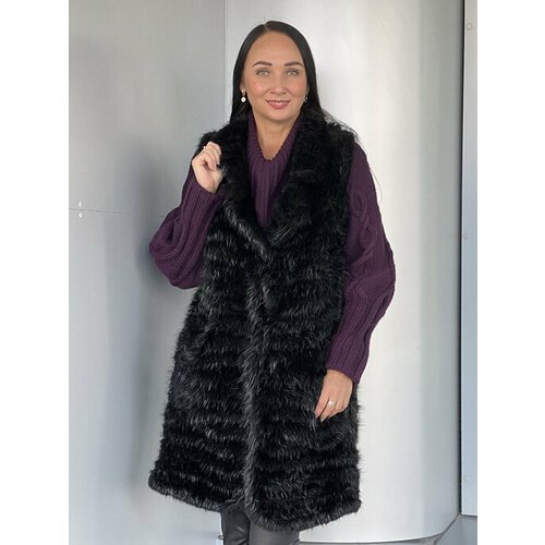 Купить Пальто PARADEA, размер 44, черный, бордовый
Комбинированный кардиган из меха вяз...