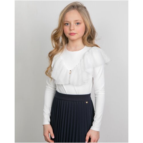Купить Школьная блуза Стильные Непоседы, размер 140-68-60, белый
Блузка для девочки мол...