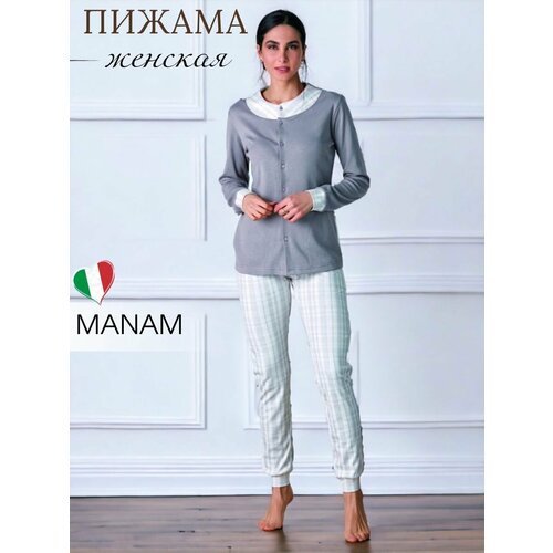 Купить Пижама MANAM, размер 52, бежевый, коричневый
Уютная пижама бренда Manam сшита из...