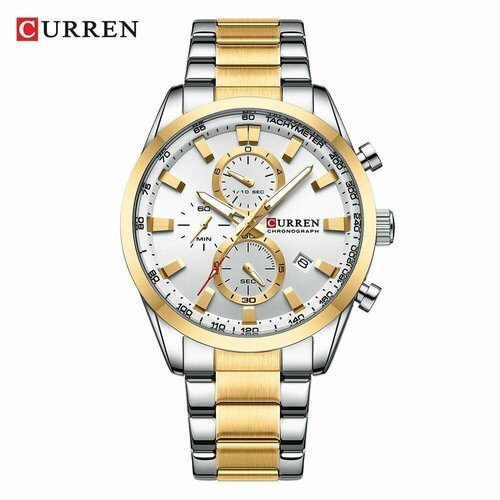 Купить Наручные часы CURREN, золотой
<ul><li>Мужские наручные часы-хронограф на металли...