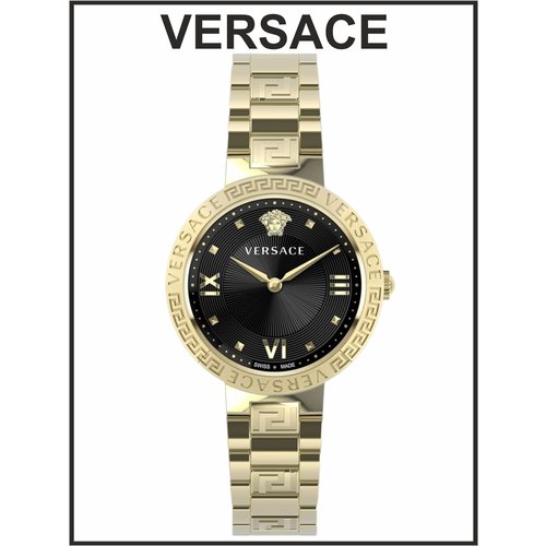Купить Наручные часы Versace Женские наручные часы Versace золотые кварцевые оригинальн...