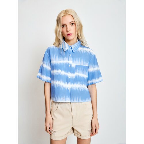 Купить Блуза Concept club, размер XS, голубой
Женская рубашка из вискозы с добавлением...