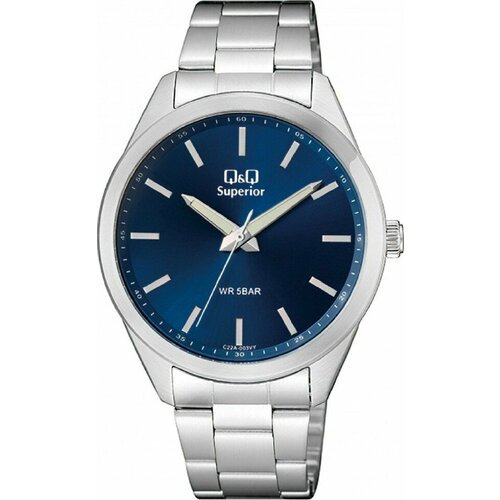 Купить Наручные часы Q&Q, синий
Мужские кварцевые часы в круглом корпусе на стальном бр...