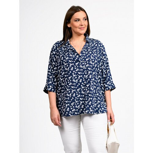 Купить Блуза SVESTA, размер 54, синий
Стильная летняя женская блузка из штапельной ткан...