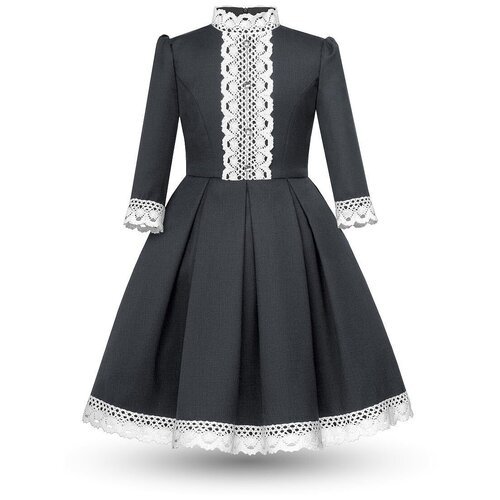 Купить Школьное платье Alisia Fiori, размер 134-134, белый, серый
Идеально соответствуе...
