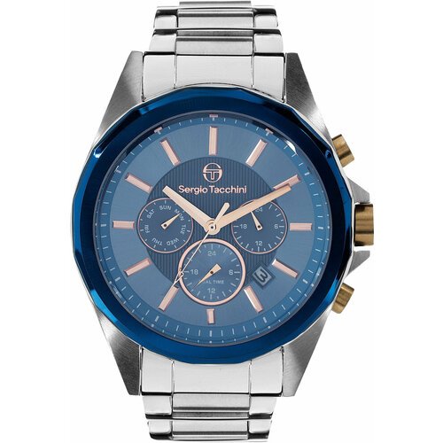 Купить Наручные часы SERGIO TACCHINI, синий, серебряный
Мужские часы. Коллекция Archivi...