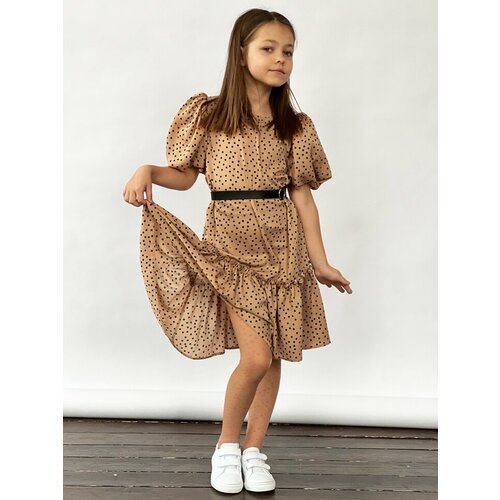 Купить Платье Бушон, размер 146-152, коричневый
Платье для девочки нарядное бушон ST62,...