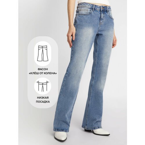 Купить Джинсы Zolla, размер 30, светло-голубой
Голубые женские джинсы-буткаты из плотно...