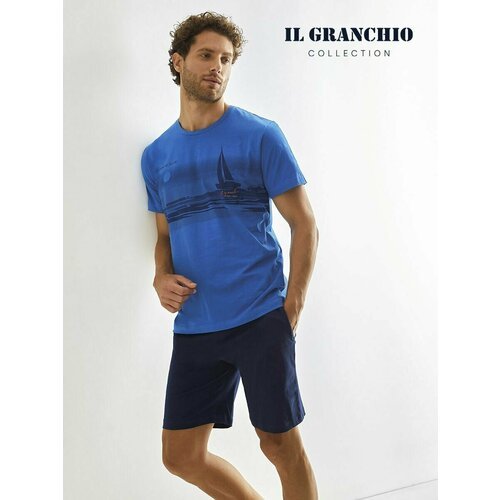Купить Пижама Il Granchio, размер L, темно-синий
Красивая мужская пижама с коротким рук...