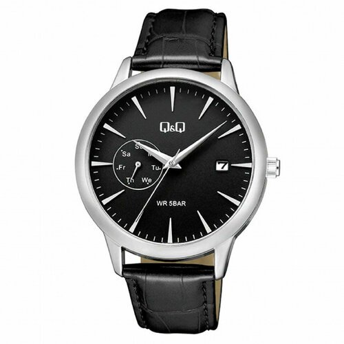 Купить Наручные часы Q&Q, черный
Мужские японские кварцевые часы в круглом корпусе на к...