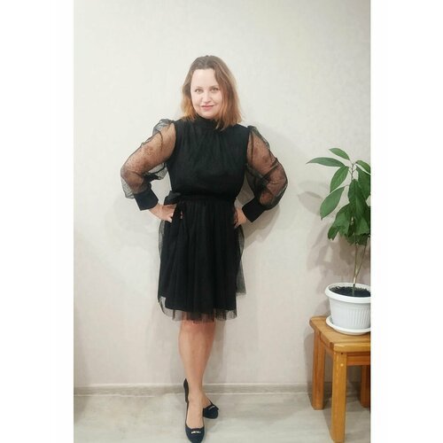 Купить Платье размер 46, черный
Коктейльное нарядное мини-платье необходимость в гардер...