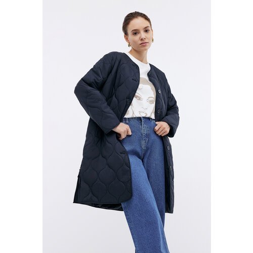 Купить Куртка Baon B0524004, размер M, черный
Стеганое женское пальто средней длины - э...