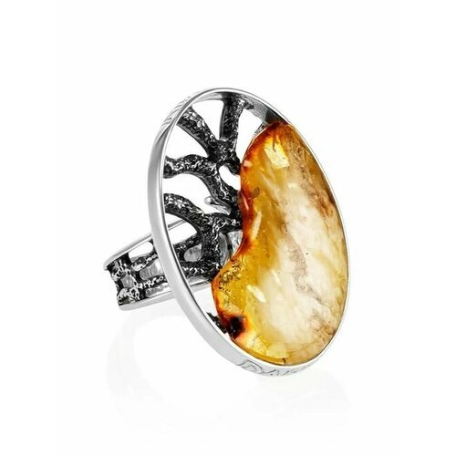 Купить Кольцо, янтарь, безразмерное, мультиколор
Изысканное овальное кольцо из и натура...