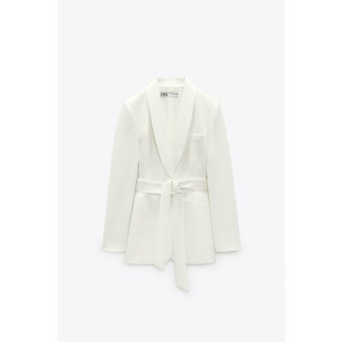Купить Пиджак Zara, размер S, белый
Смокинг-пиджак С поясом<br><br>Пиджак с воротником-...