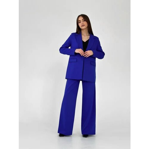 Купить Костюм Blazer, размер 42, синий
Лаконичный костюм с широкими брюками и пиджаком...