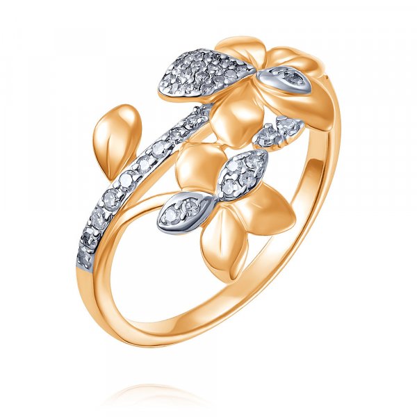 Купить Кольцо
Кольцо в форме «Цветы» из красного золота 585 пробы с бриллиантами Кольцо...