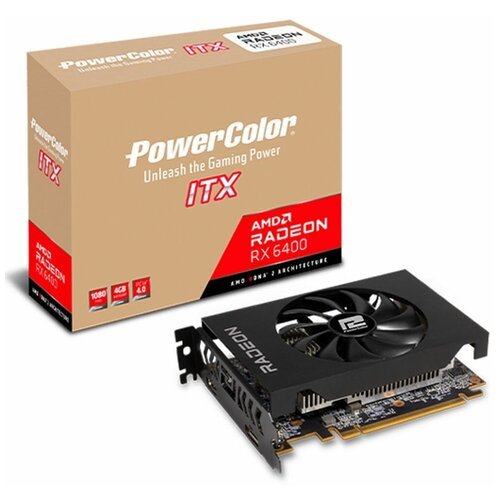Купить Видеокарта PowerColor AMD Radeon RX 6400 ITX (AXRX 6400 4GBD6-DH)
Видеокарта Pow...