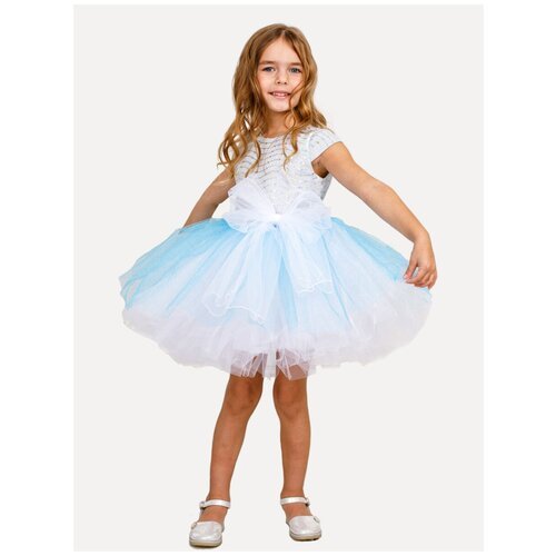 Купить Платье Laura, размер 134, белый, голубой
Легкое и пышное платье с невероятным бл...