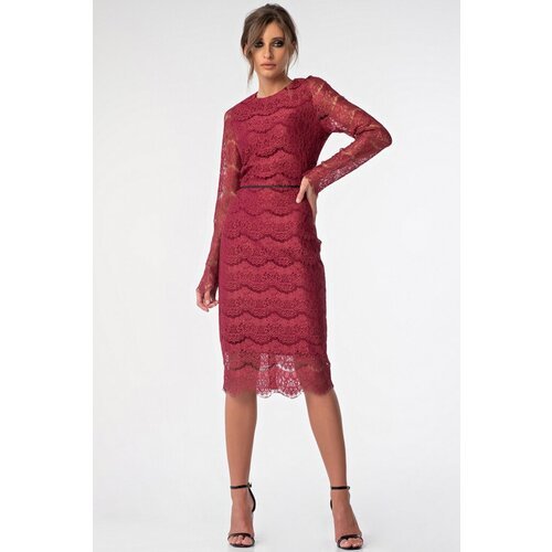 Купить Платье FLY, размер 40, бордовый
Платье FLY ягодного цвета выполнено из качествен...