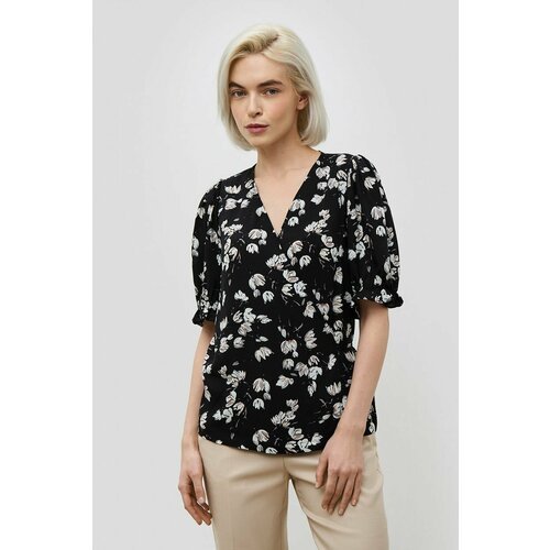 Купить Блуза Baon, размер 48, черный
Нежные цветы и пышные короткие рукава задают блузк...