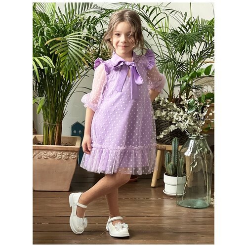 Купить Платье Бушон, размер 98-104, фиолетовый
Платье для девочки нарядное бушон ST50,...