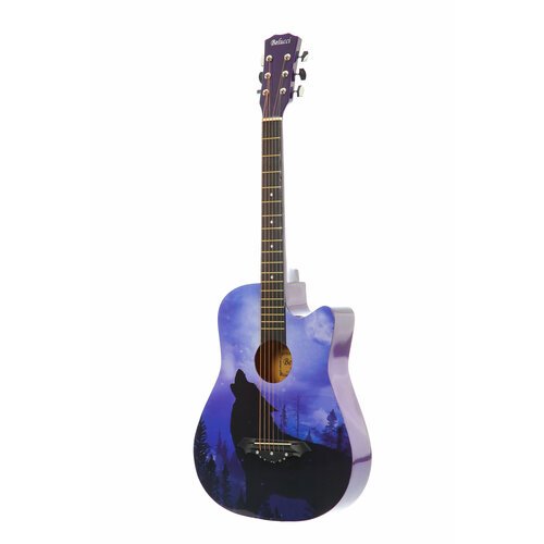 Купить Акустическая гитара Belucci BC3840 1351 (Wolf),38"дюймов, с рисунком
Акустическа...
