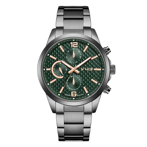 Купить Наручные часы УЧЗ 3068B-1, черный, зеленый
Практичные кварцевые наручные часы, о...