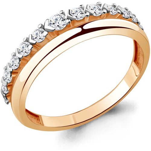 Купить Кольцо Diamant online, золото, 585 проба, фианит, размер 18
Золотое кольцо Aquam...