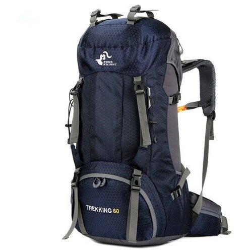 Купить Большой рюкзак для путешествий, походов, кемпинга - 60л, синий
<ul><li>Изготовле...