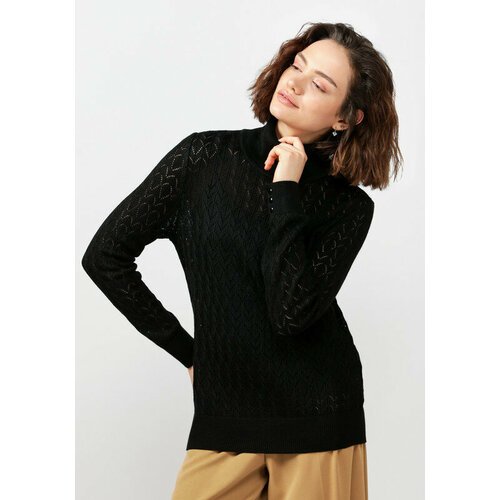 Купить Свитер VIVAWOOL, размер 52, черный
Изящный ажурный свитер Вивавул – идеальный вы...